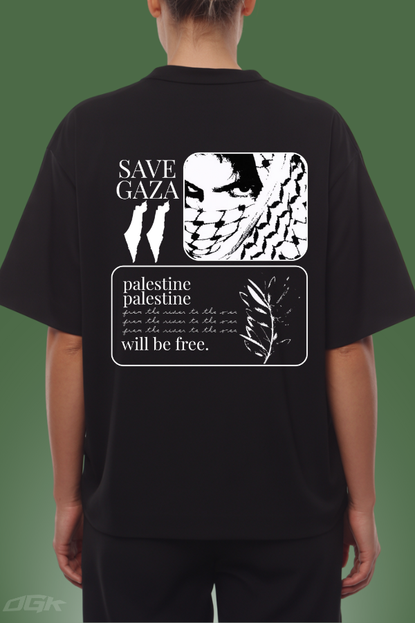 SAVE GAZA - OVERSIZED SHIRT***