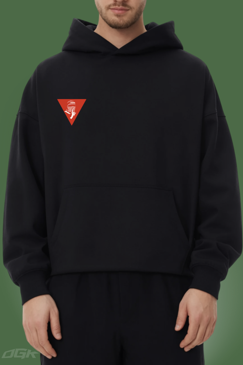 PALESTINE TRIANGLE - OVERSIZED HOODIE***