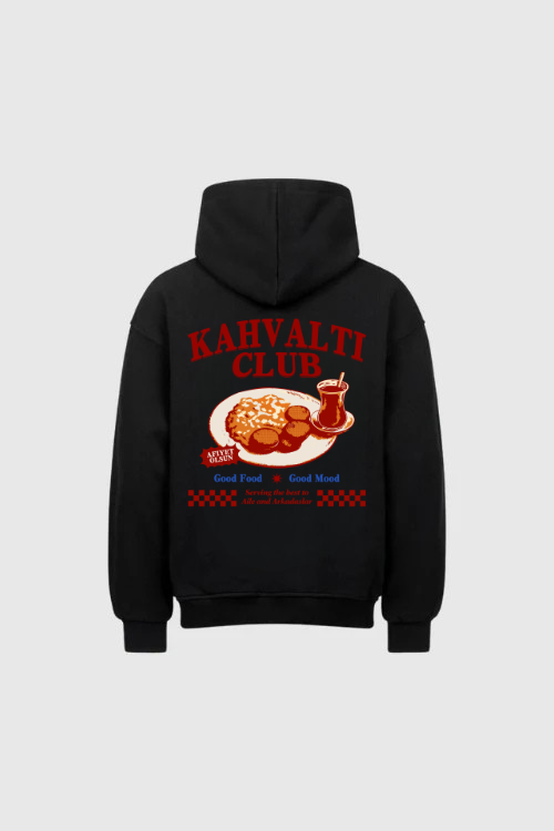 KAHVALTI CLUB RED - Oversized Hoodie