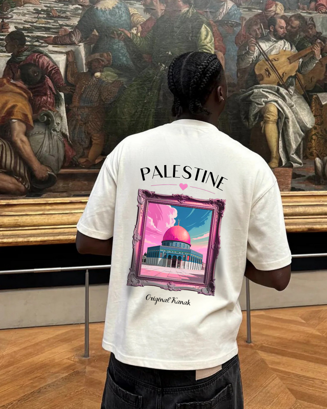 PALESTINE HEART - OVERSIZED SHIRT***