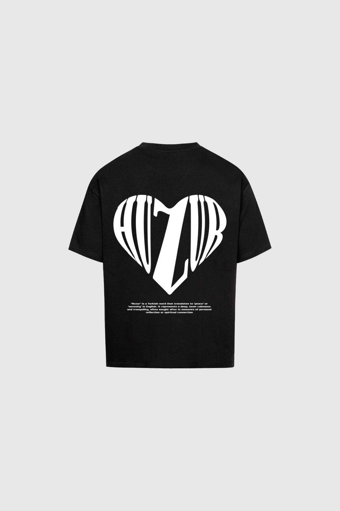 HUZUR HEART - Oversized Shirt Backprint