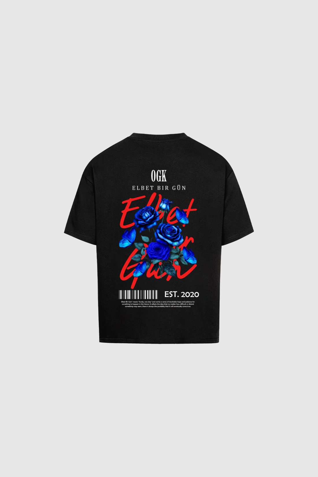 ELBET BIR GÜN - Oversized Shirt Backprint