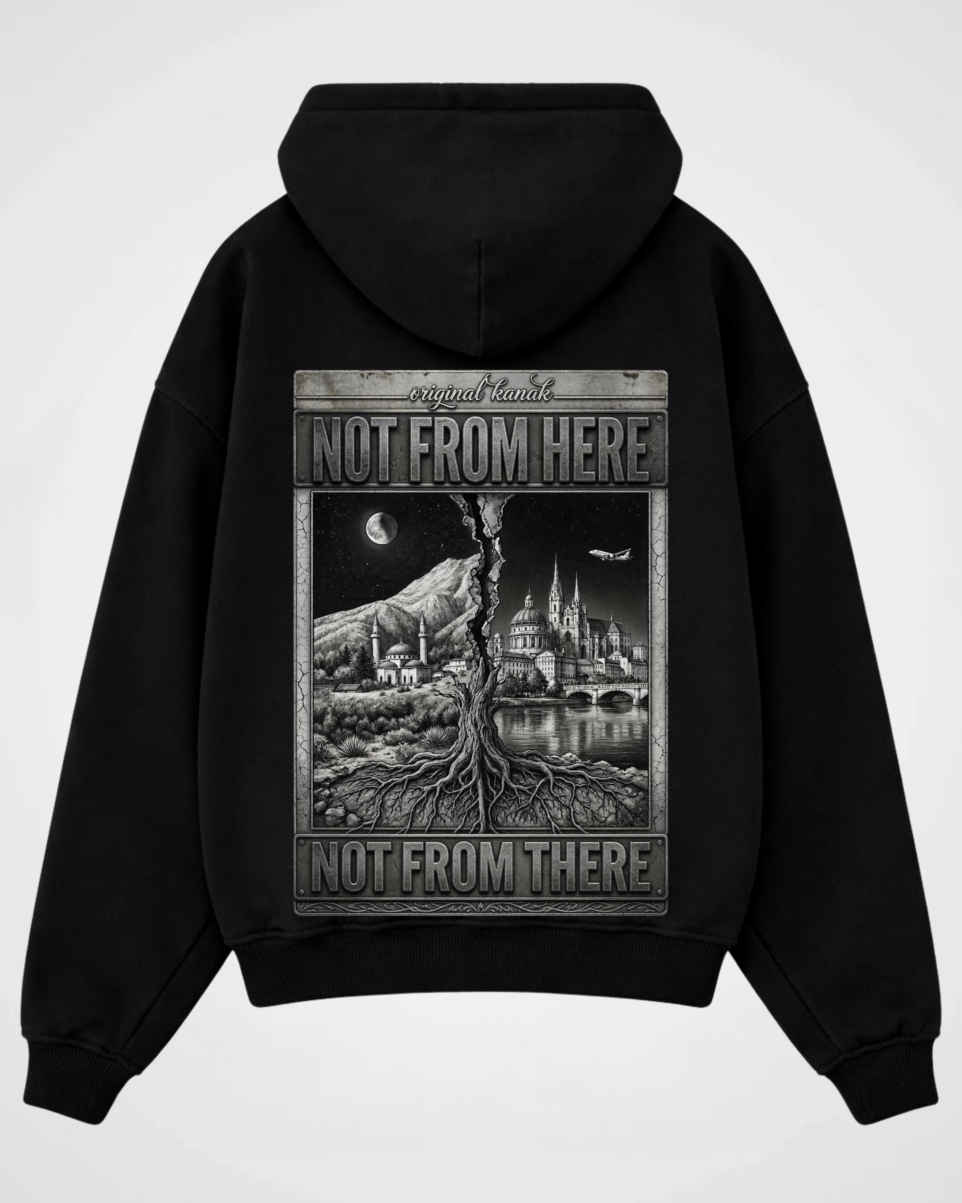 Not from here / Not from there - Oversized Hoodie