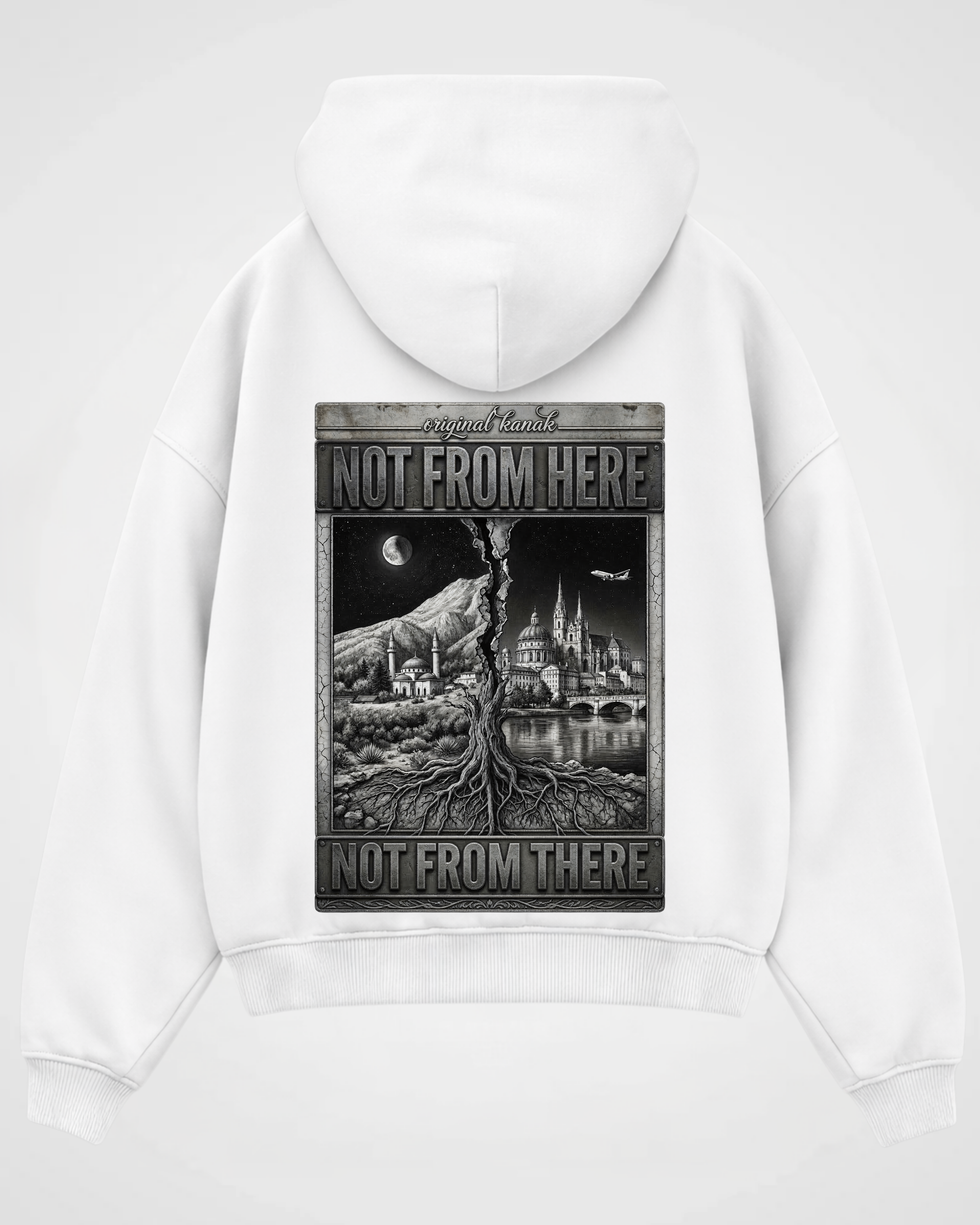 Not from here / Not from there - Oversized Hoodie