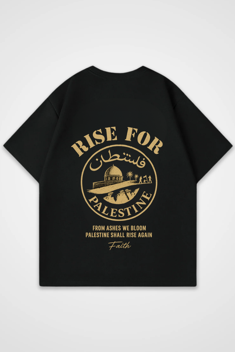 RISE FOR PALESTINE - OVERSIZED SHIRT***