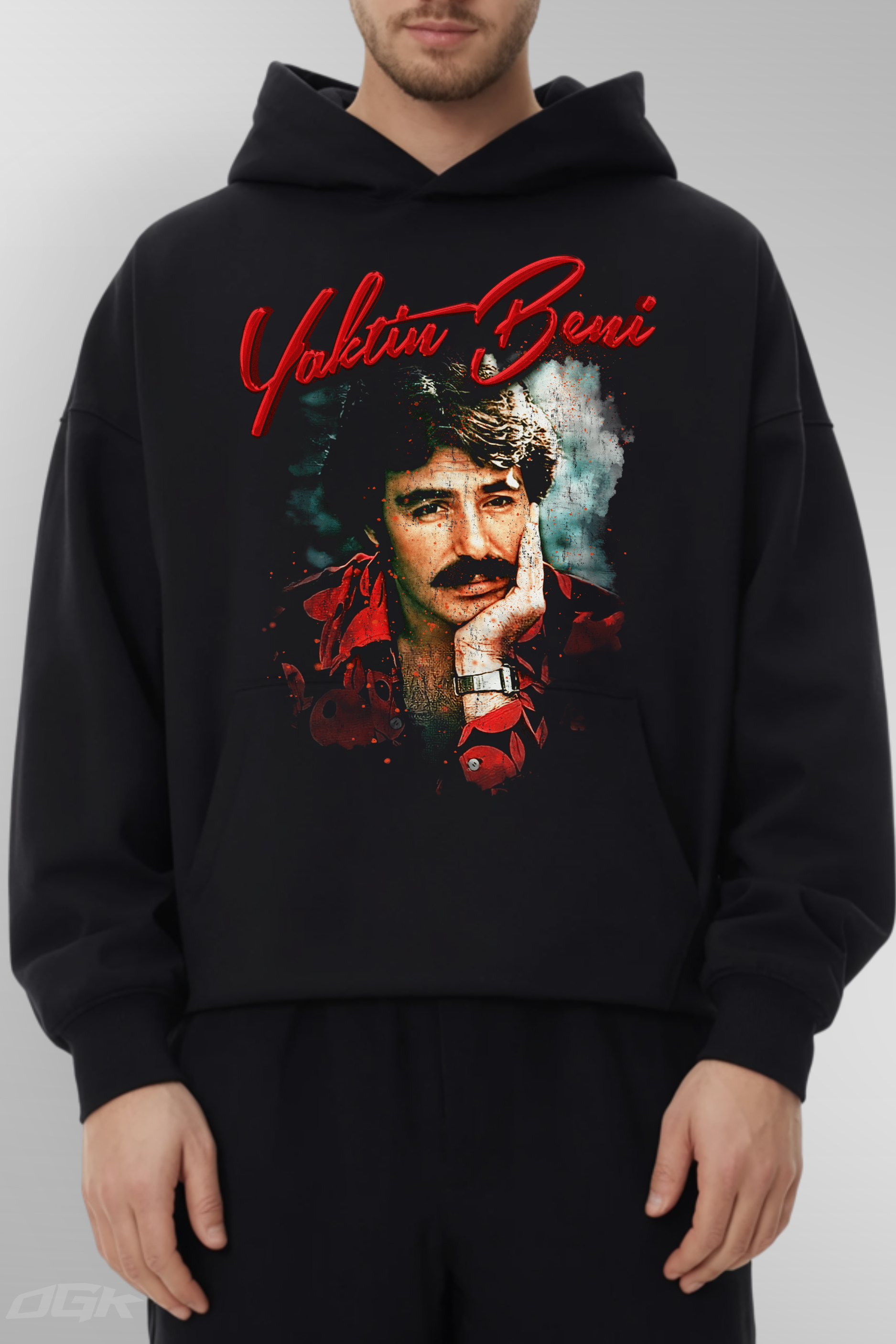 Ferdi Oversized Hoodie - Mit Taschendruck