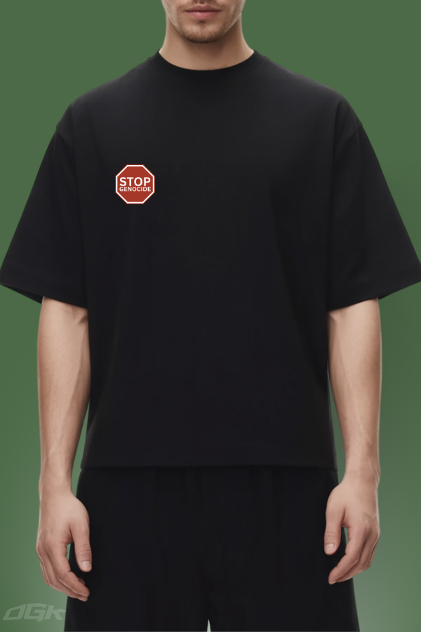 STOP GENOCIDE - OVERSIZED SHIRT***