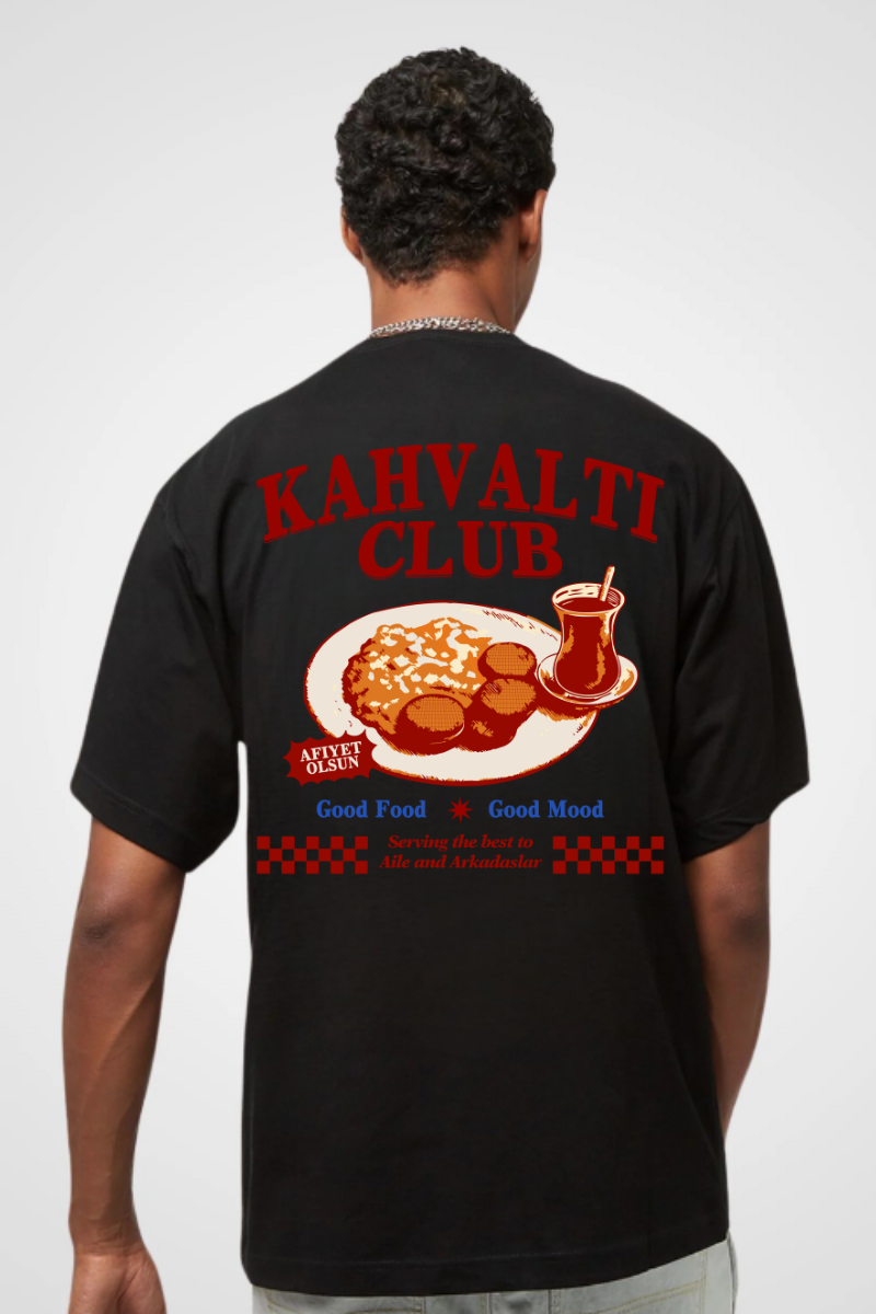 KAHVALTI CLUB RED - Oversized Shirt
