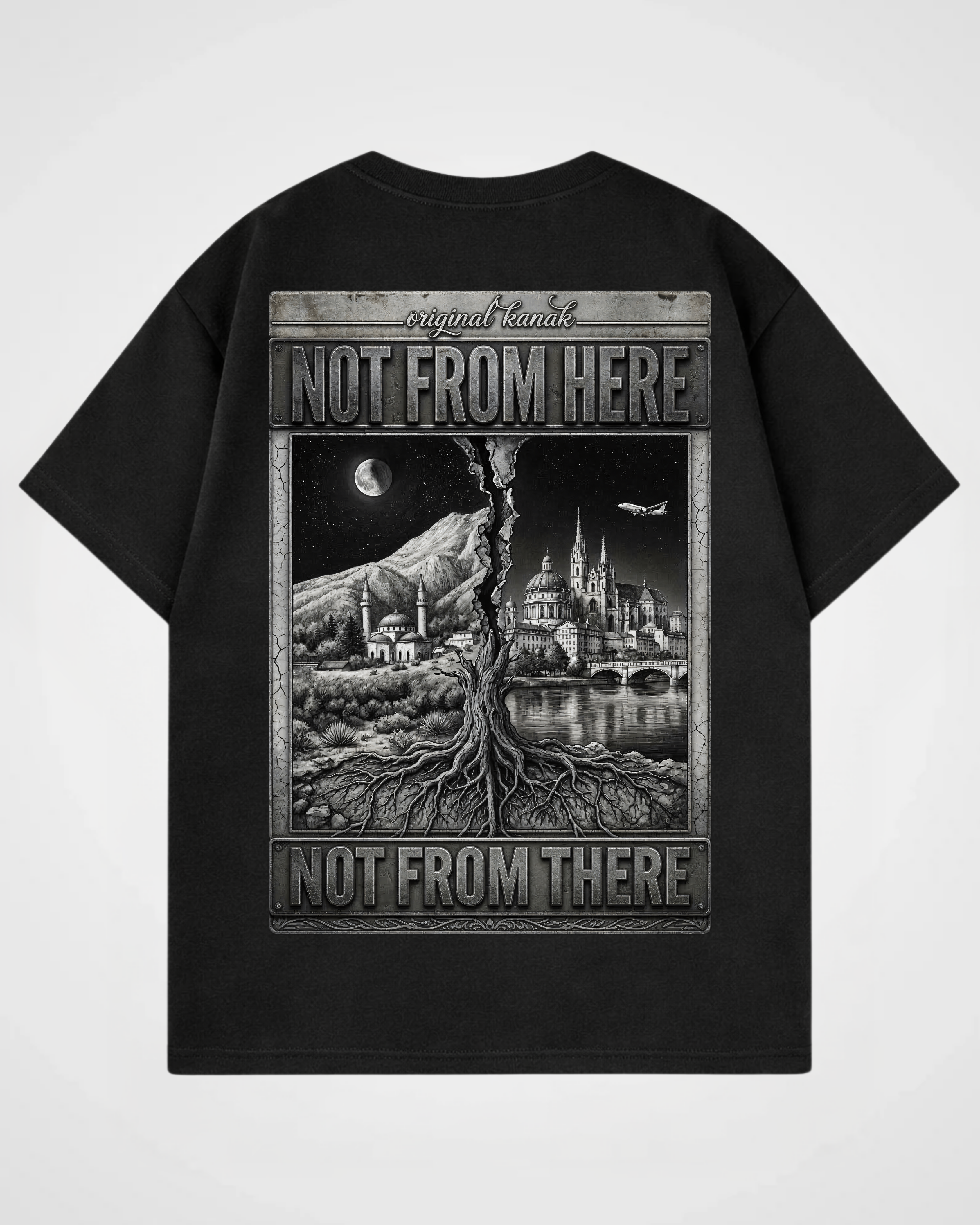 Not from here / Not from there - Oversized Shirt