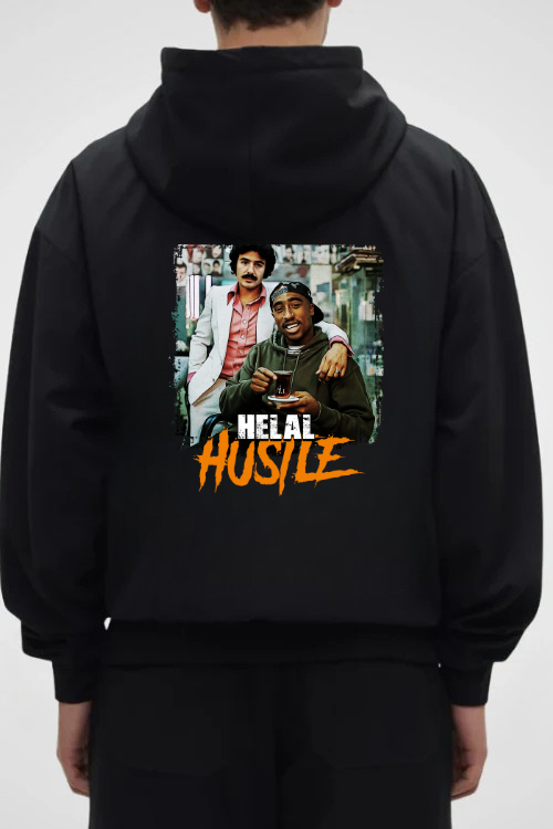 HELAL HUSTLE  - OVERSIZED HOODIE