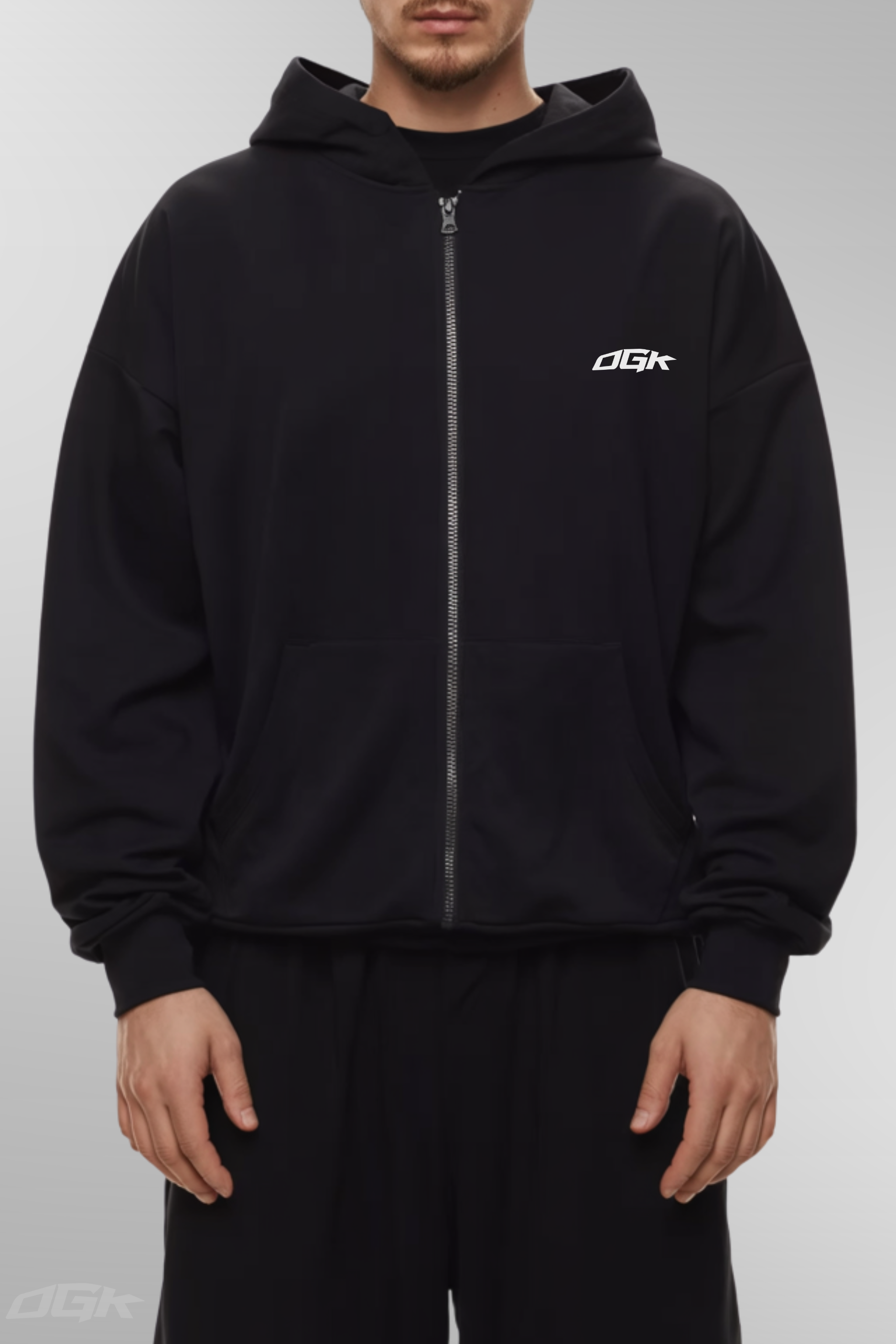 BASIC ZIPPER - SCHWARZ