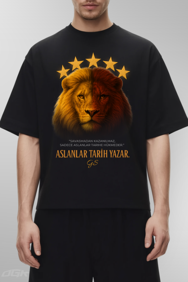 ASLANLAR TARIH YAZAR - Oversized Shirt