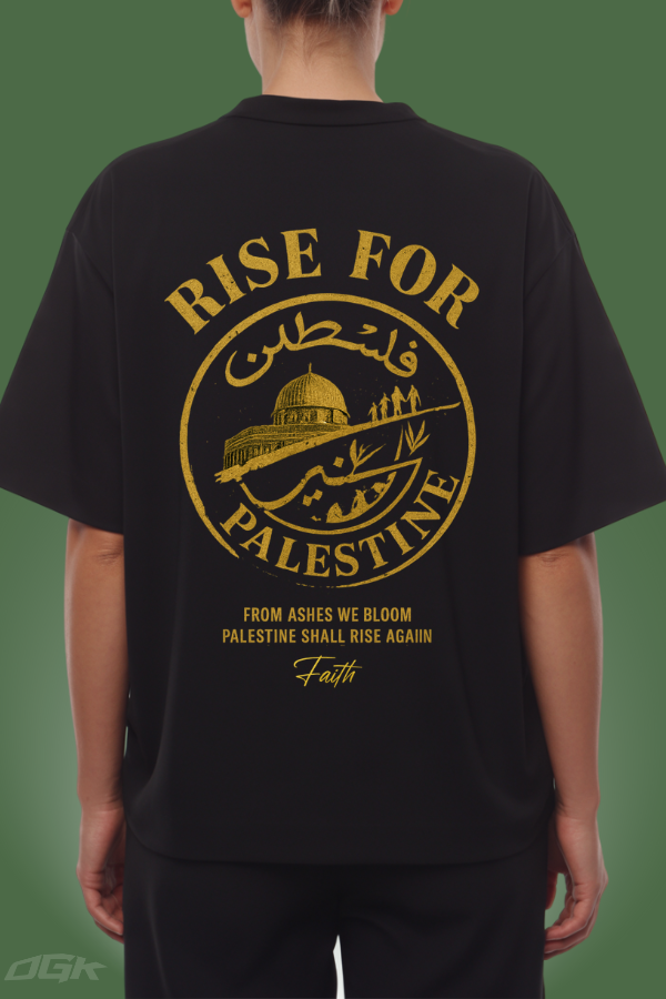 RISE FOR PALESTINE - OVERSIZED SHIRT***
