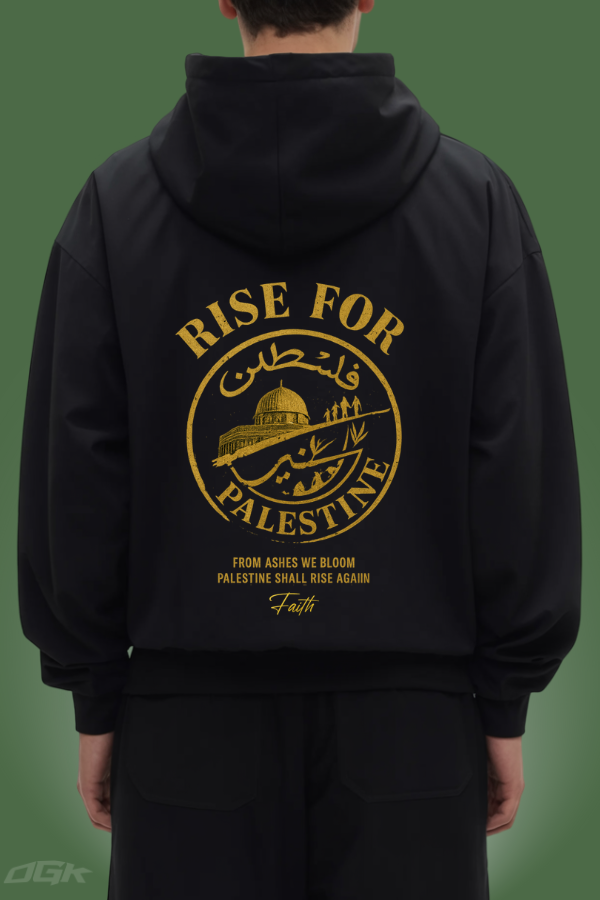 RISE FOR PALESTINE - OVERSIZED HOODIE***