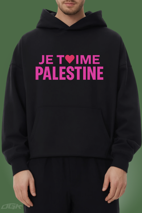 JE TAIME PALESTINE - OVERISZED HOODIE***