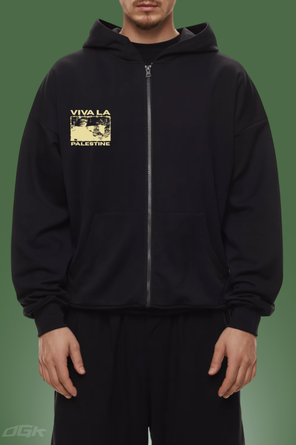 VIVA LA PALESTINE - HEAVY ZIP HOODIE ***
