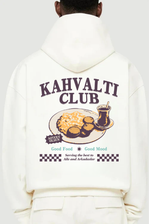 KAHVALTI CLUB BROWN - Oversized Hoodie