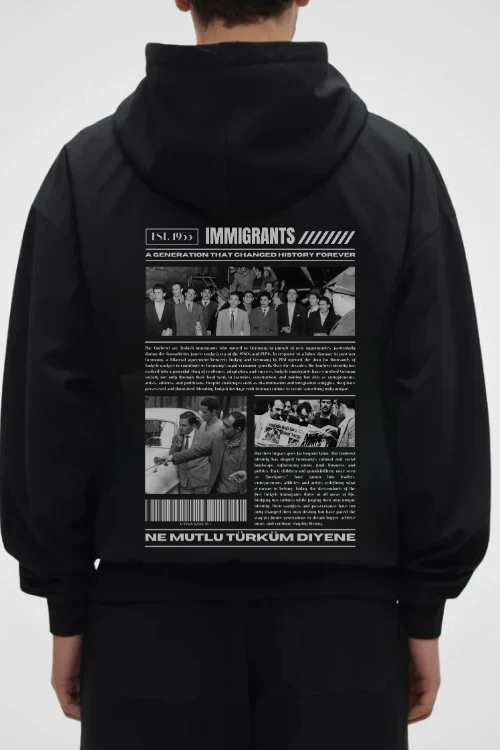 Immigrants - Oversized Hoodie Backprint