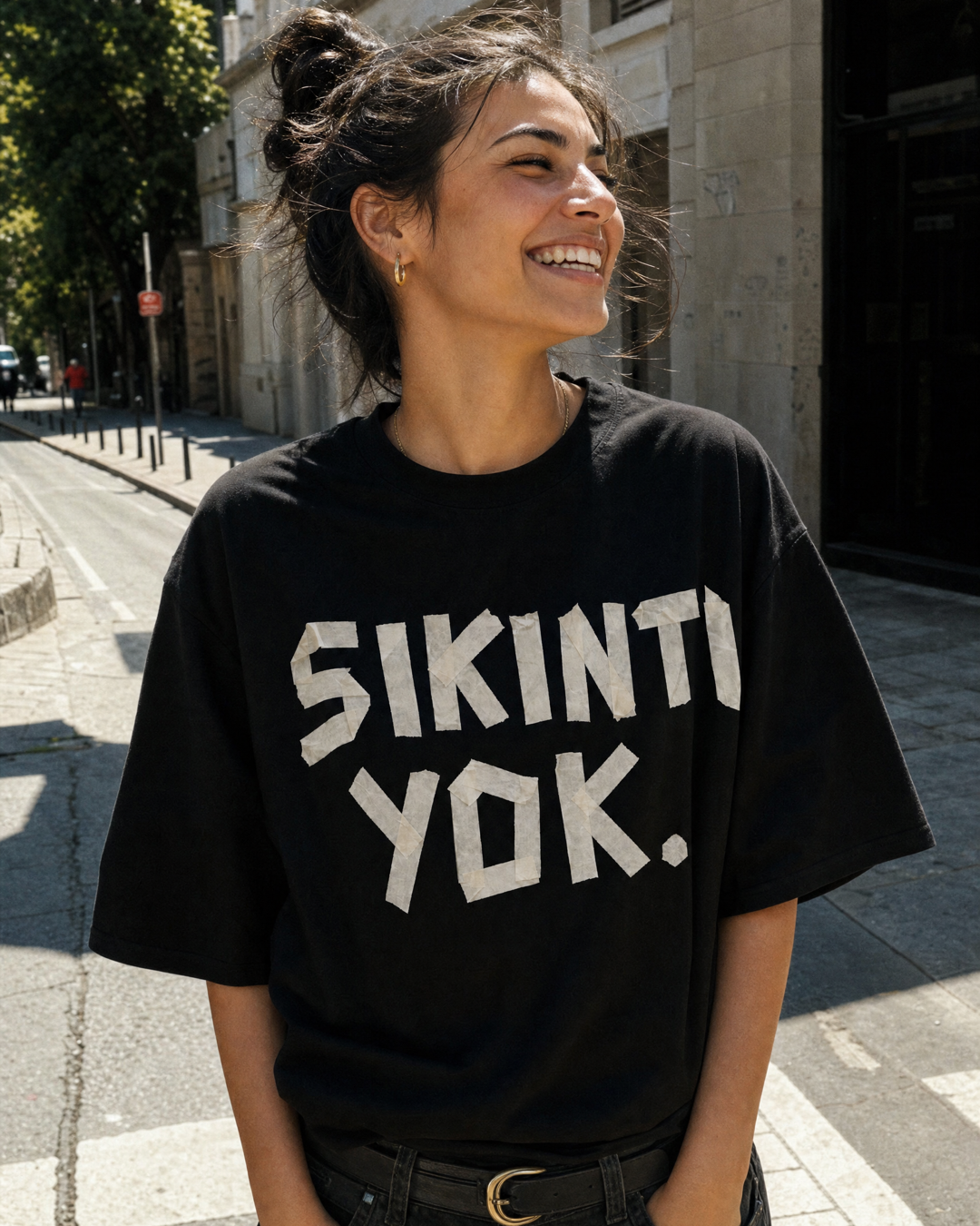 SIKINTI YOK - OVERSIZED SHIRT