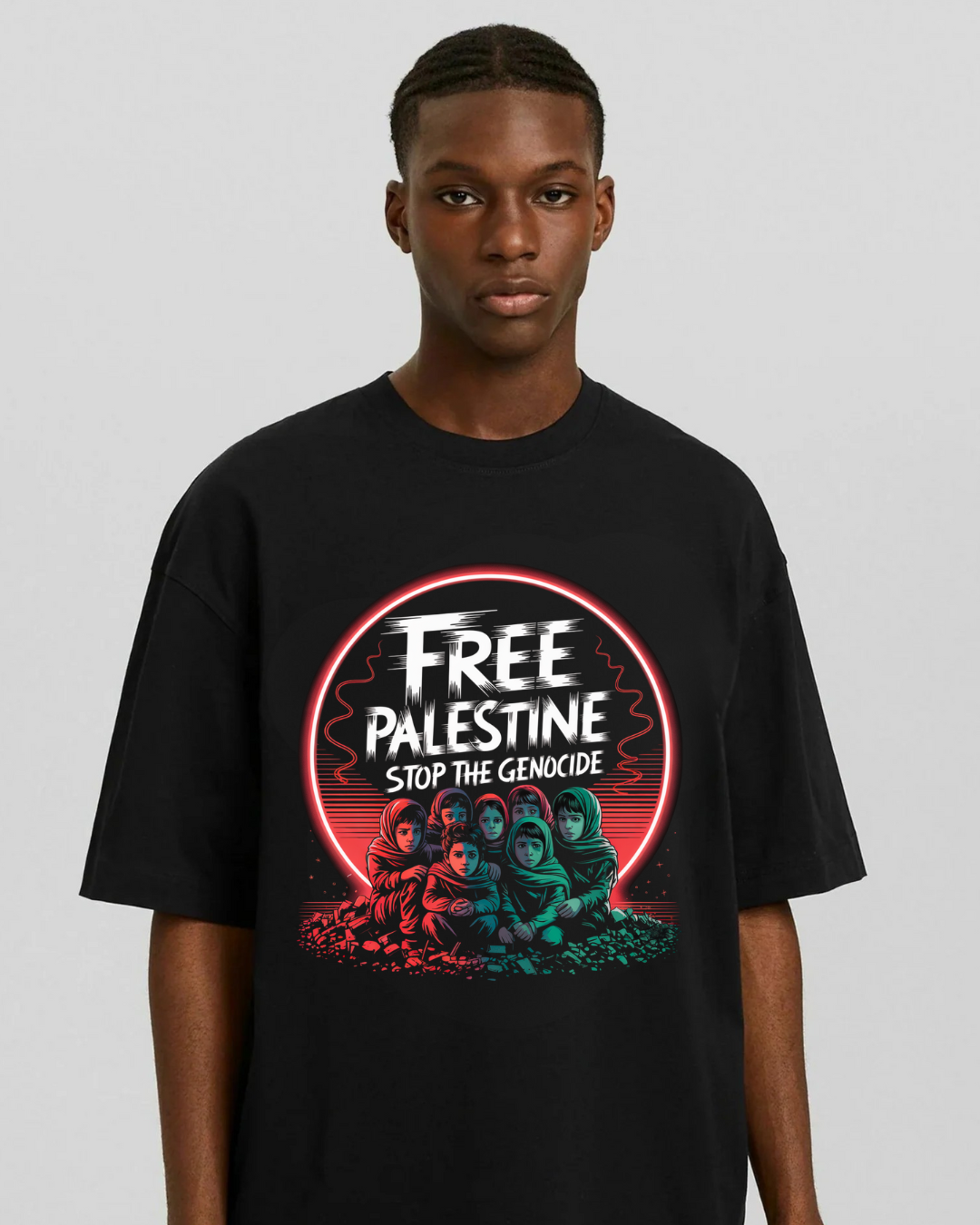 STOP GENOCIDE - OVERSIZED SHIRT***