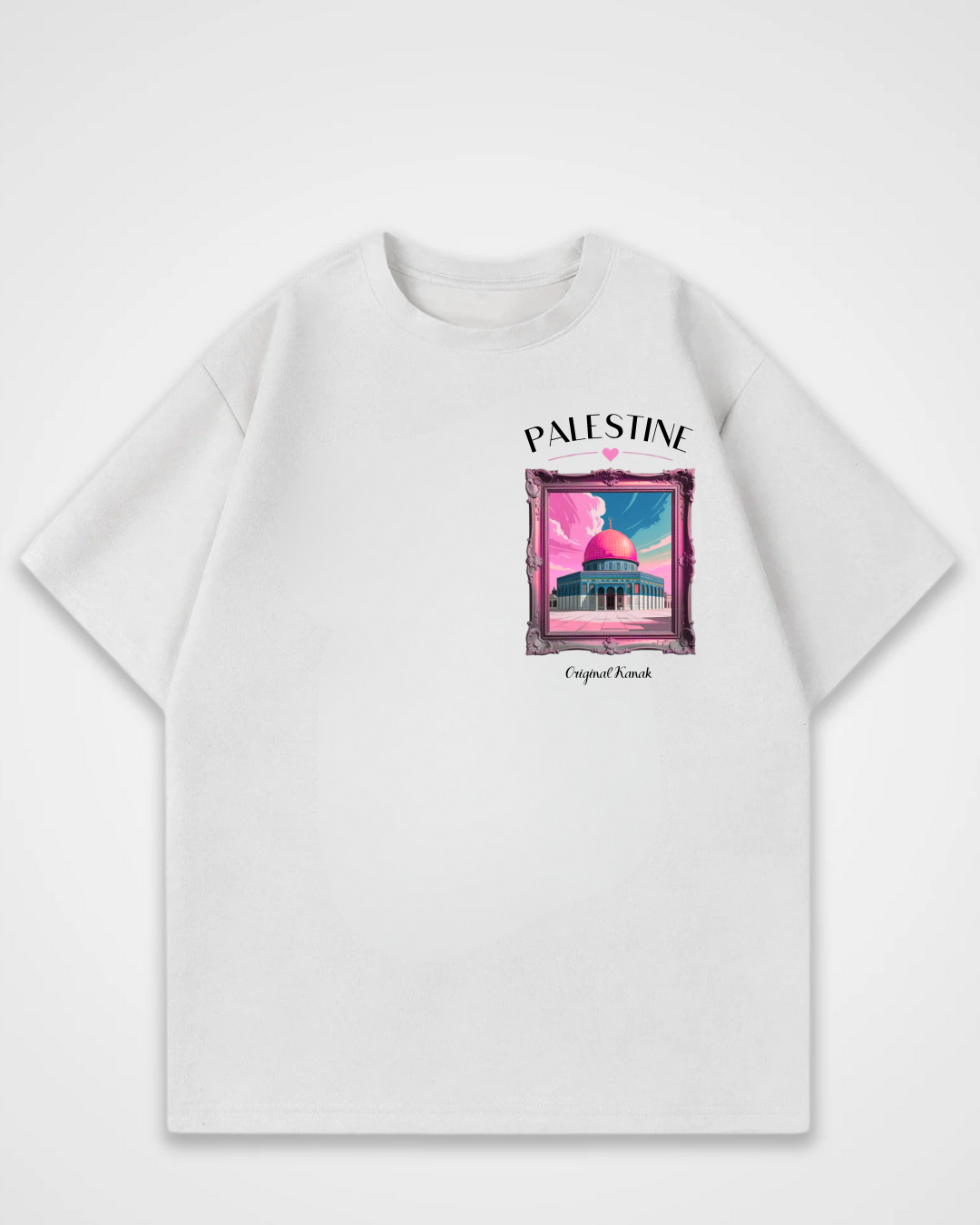 PALESTINE HEART - OVERSIZED SHIRT***