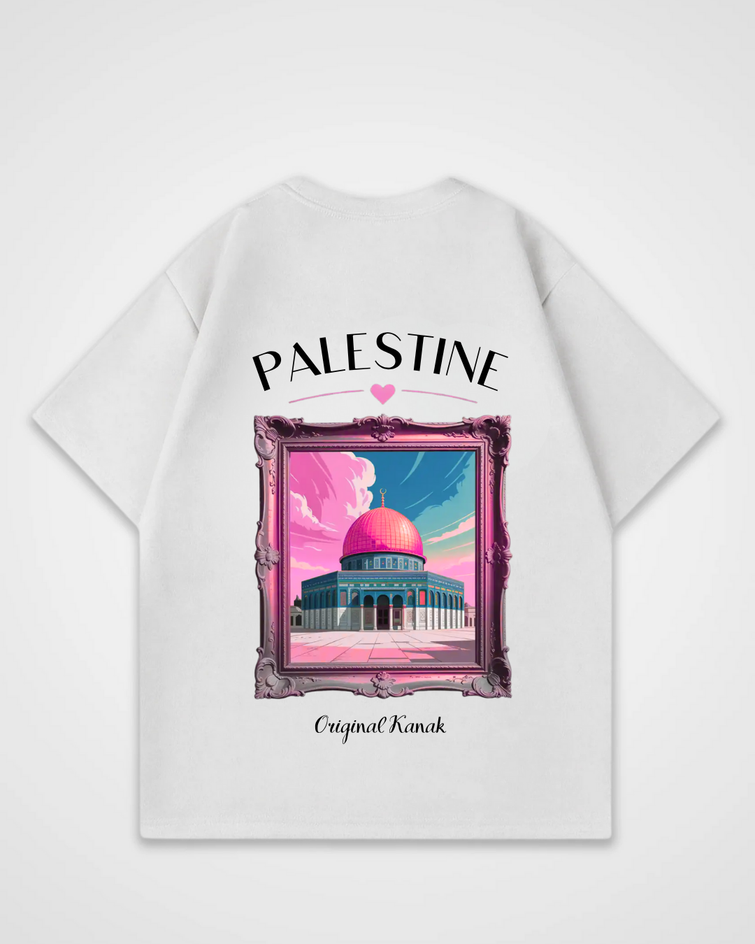 PALESTINE HEART - OVERSIZED SHIRT***