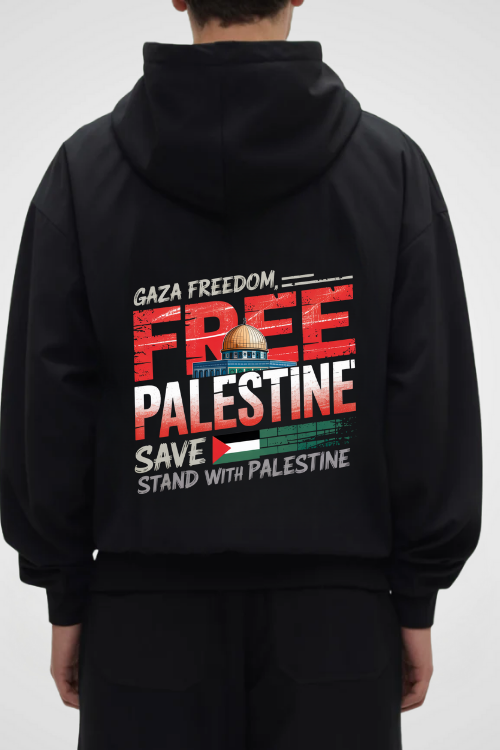 PALESTINE GAZA FREEDOM - OVERSIZED HOODIE***