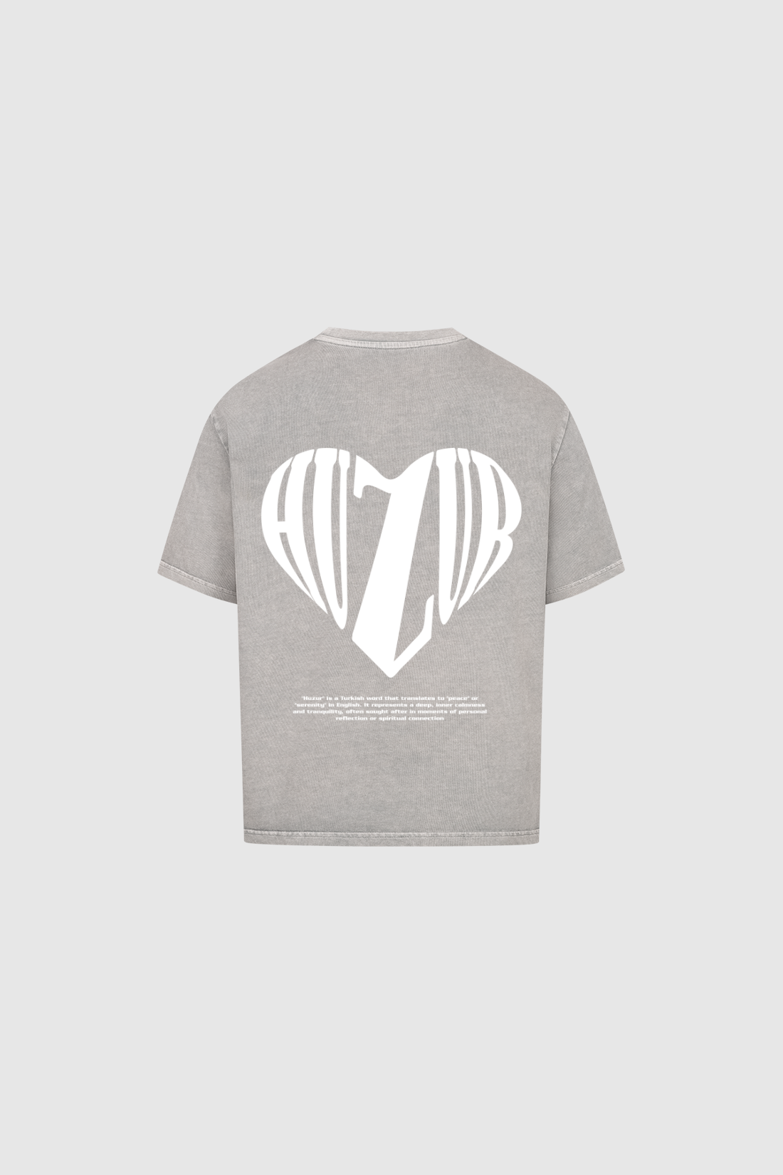 HUZUR HEART - Oversized Shirt Backprint