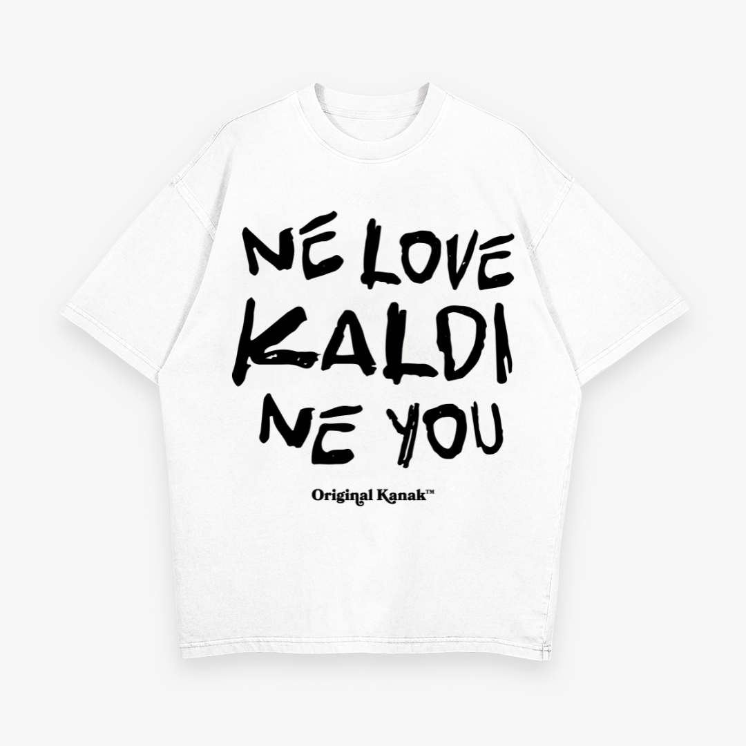 NE LOVE KALDI - HEAVY OVERSIZED T-SHIRT