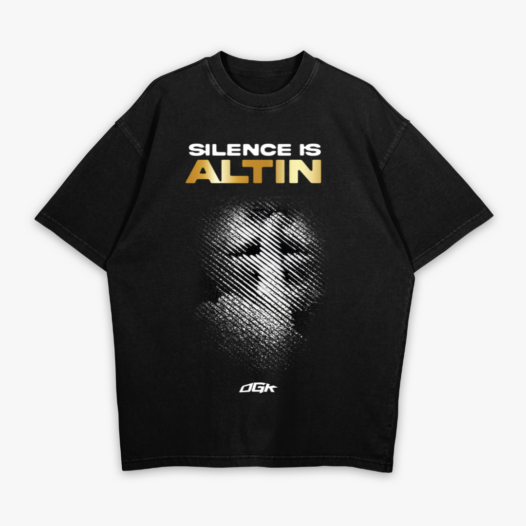 SILENCE IS ALTIN - Oversized Shirt