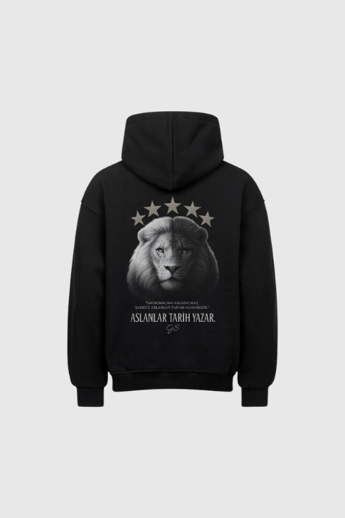 ASLANLAR TARIH YAZAR - Oversized Hoodie