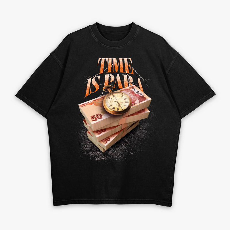 TIME IS PARA - HEAVY OVERSIZED T-SHIRT