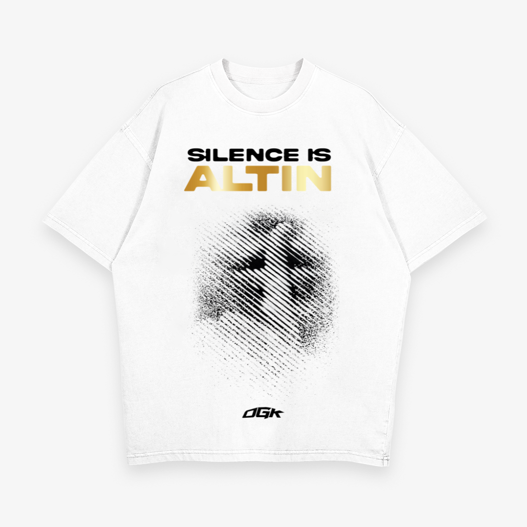 SILENCE IS ALTIN - Oversized Shirt
