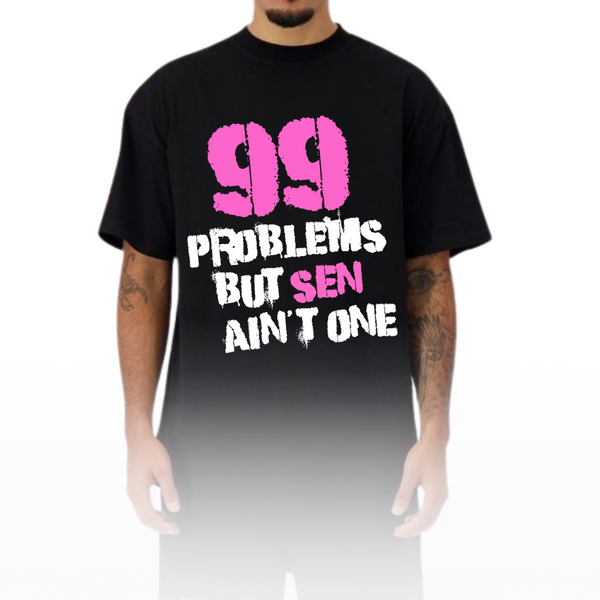 99 PROBLEMAS - Camisa pesada de gran tamaño
