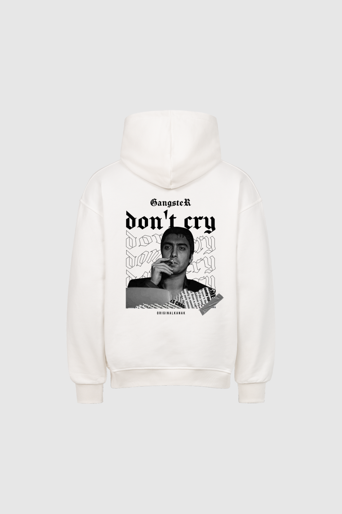 GANGSTER DON'T CRY - Heavy Oversized Hoodie