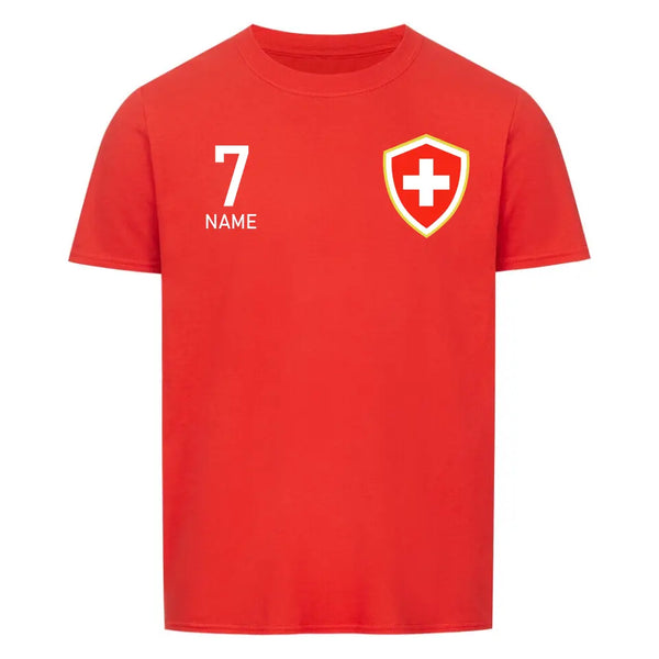 Schweiz - EM-Edition T-Shirt Personalisierbar