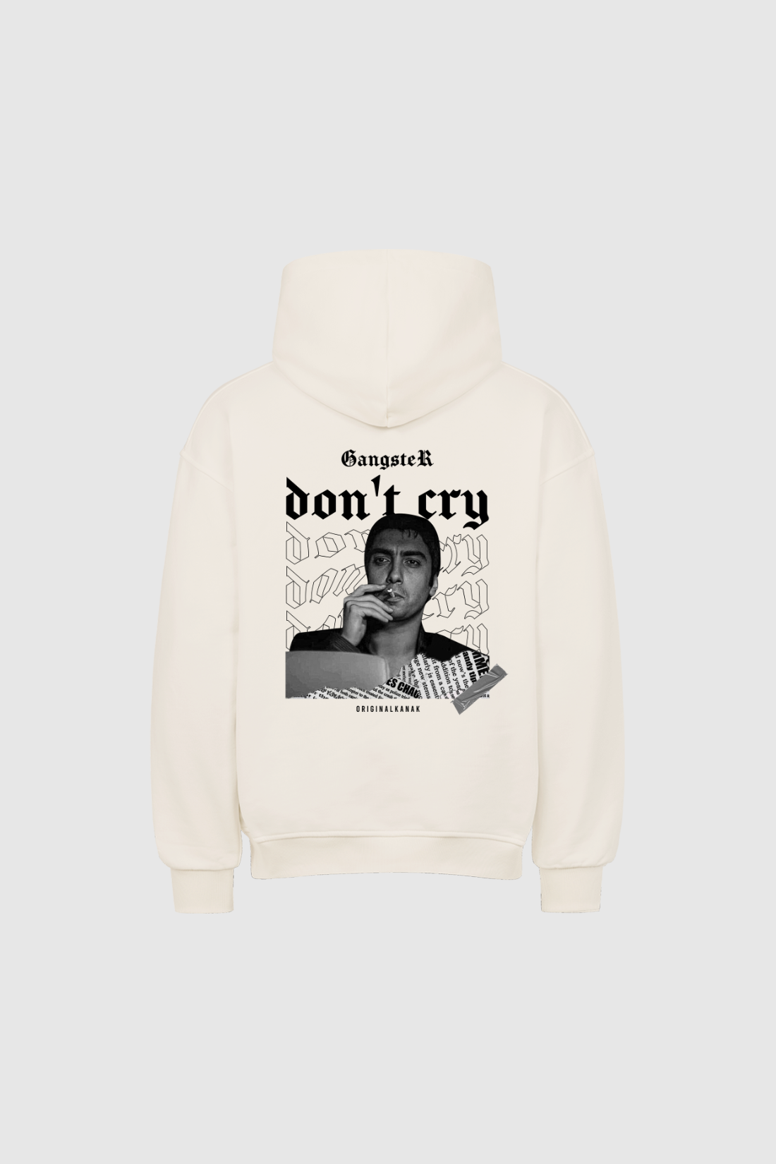 GANGSTER DON'T CRY - Heavy Oversized Hoodie