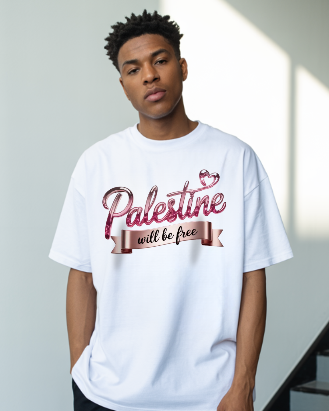 PALESTINE WILL BE FREE - OVERSIZED SHIRT***
