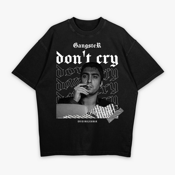 GANGSTER DON'T CRY - T-SHIRT OVERSIZE PESANTE