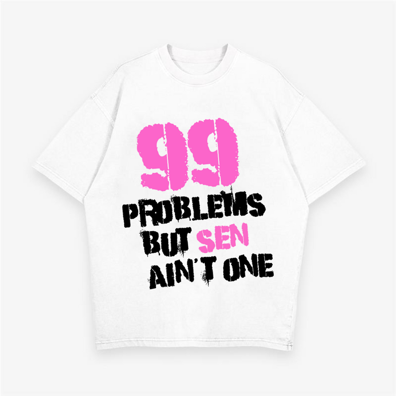 99 PROBLEMAS - Camisa pesada de gran tamaño