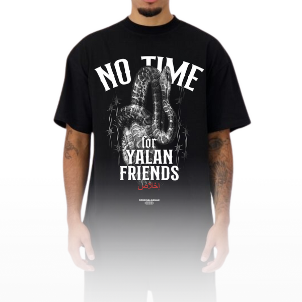 YALAN FRIENDS - Camisa pesada de gran tamaño