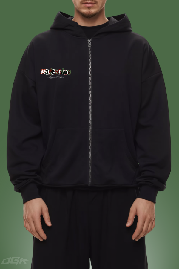 MAY WILL BE FREE - HEAVY ZIP HOODIE ***