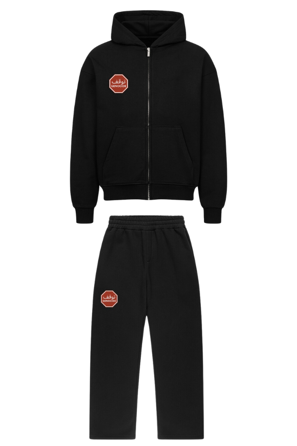 STOP GENOCIDE (توقف GENOCIDE) - TRACKSUIT ZIPPER SET***