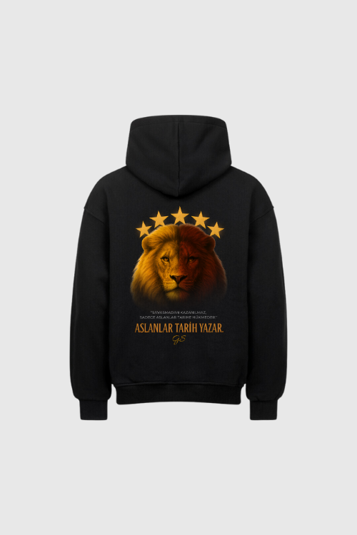 ASLANLAR TARIH YAZAR - Oversized Hoodie