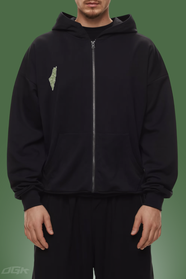 OLIVE - HEAVY ZIP HOODIE ***