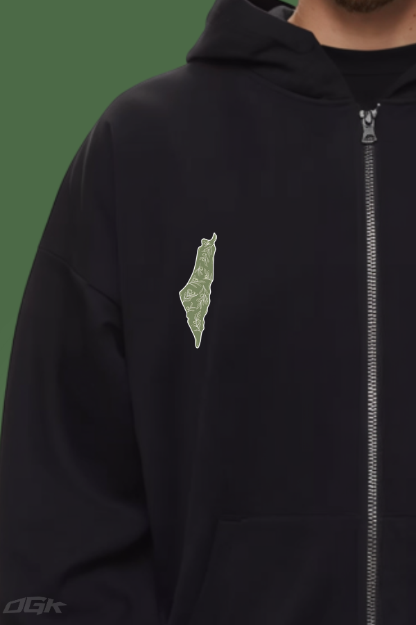 OLIVE - HEAVY ZIP HOODIE ***