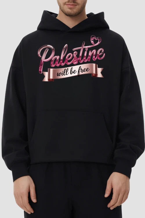 PALESTINE WILL BE FREE - OVERSIZED HOODIE***