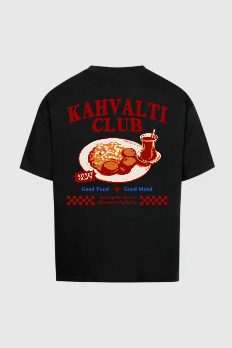 KAHVALTI CLUB RED -  Oversized Shirt