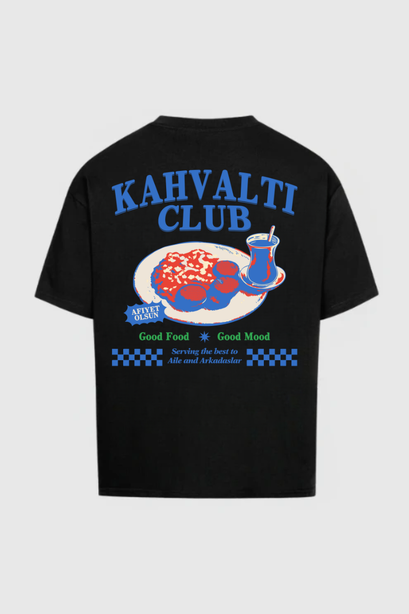 KAHVALTI CLUB BLUE -  Oversized Shirt